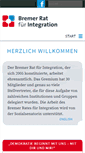 Mobile Screenshot of bremer-rat-fuer-integration.de