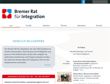 Tablet Screenshot of bremer-rat-fuer-integration.de